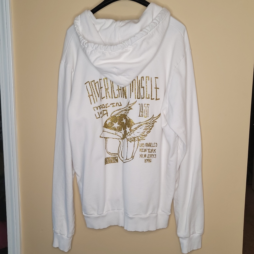Robin's Jean American Muscle White Sweatshirt